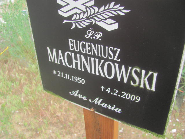 Eugeniusz Machnikowski 1950 Bydgoszcz - Grobonet - Wyszukiwarka osób pochowanych