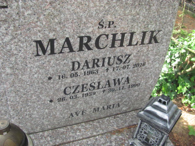Dariusz Marchlik 1963 Bydgoszcz - Grobonet - Wyszukiwarka osób pochowanych