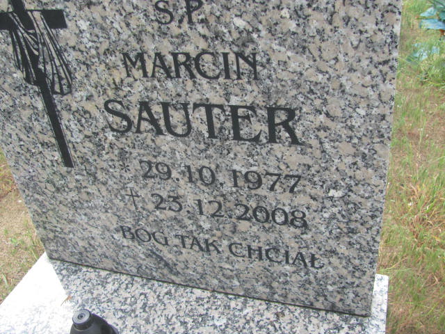 Marcin Sauter 1977 Bydgoszcz - Grobonet - Wyszukiwarka osób pochowanych