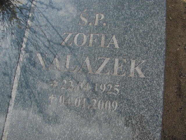 Zofia Nalazek 1925 Bydgoszcz - Grobonet - Wyszukiwarka osób pochowanych