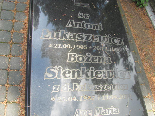 Antoni Łukaszewicz 1905 Bydgoszcz - Grobonet - Wyszukiwarka osób pochowanych