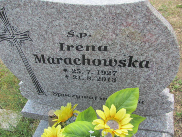 Irena Marachowska 1927 Bydgoszcz - Grobonet - Wyszukiwarka osób pochowanych