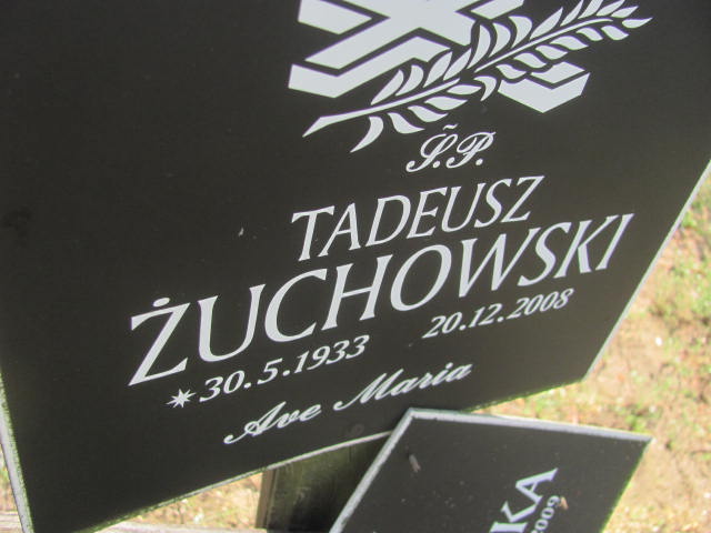 Tadeusz Żuchowski 1933 Bydgoszcz - Grobonet - Wyszukiwarka osób pochowanych