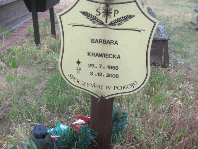 Barbara Krawiecka 1958 Bydgoszcz - Grobonet - Wyszukiwarka osób pochowanych