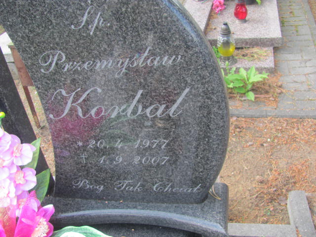Przemysław Korbal 1977 Bydgoszcz - Grobonet - Wyszukiwarka osób pochowanych