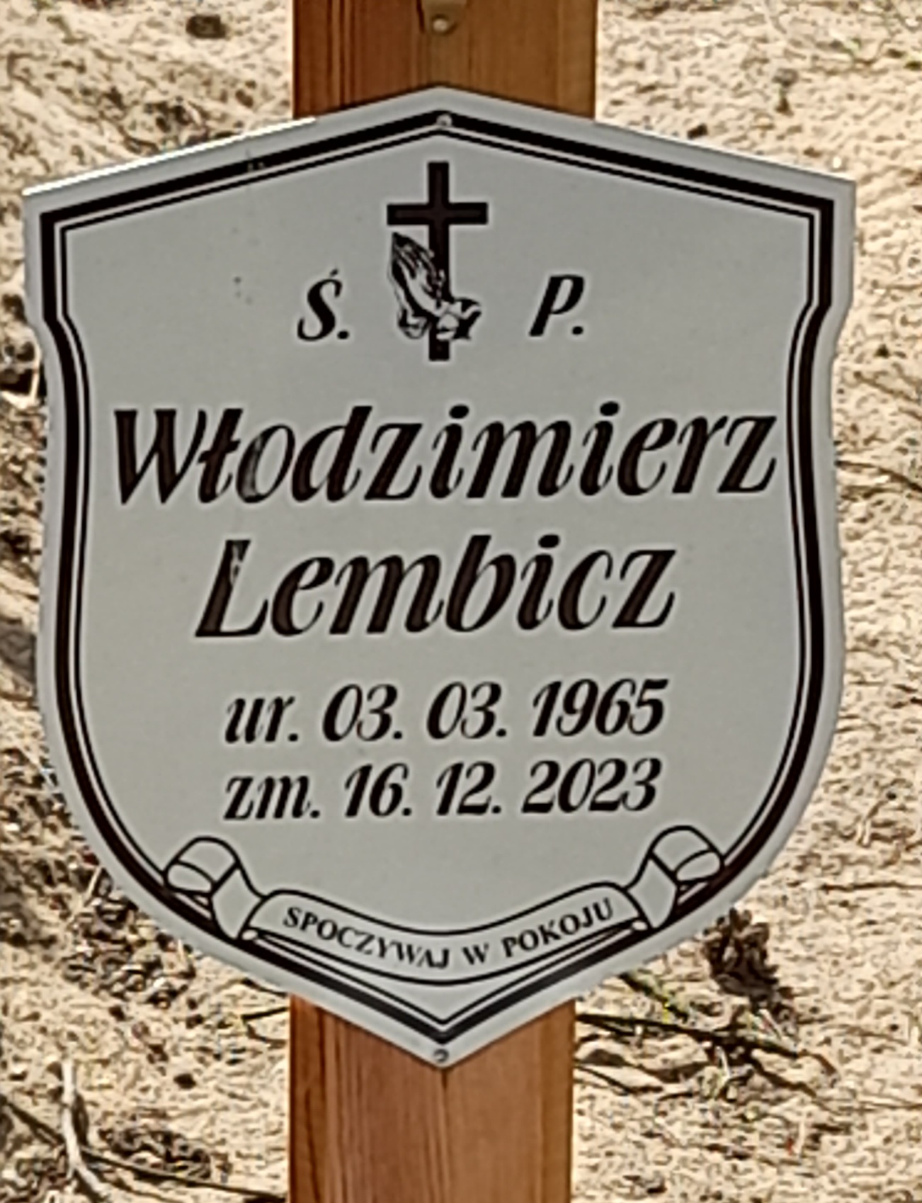 Włodzimierz Lembicz 1965 Bydgoszcz - Grobonet - Wyszukiwarka osób pochowanych