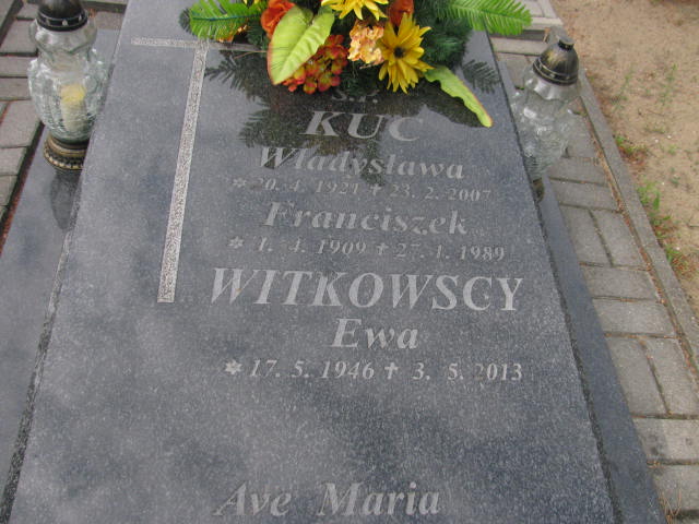 Ewa Witkowska 1946 Bydgoszcz - Grobonet - Wyszukiwarka osób pochowanych