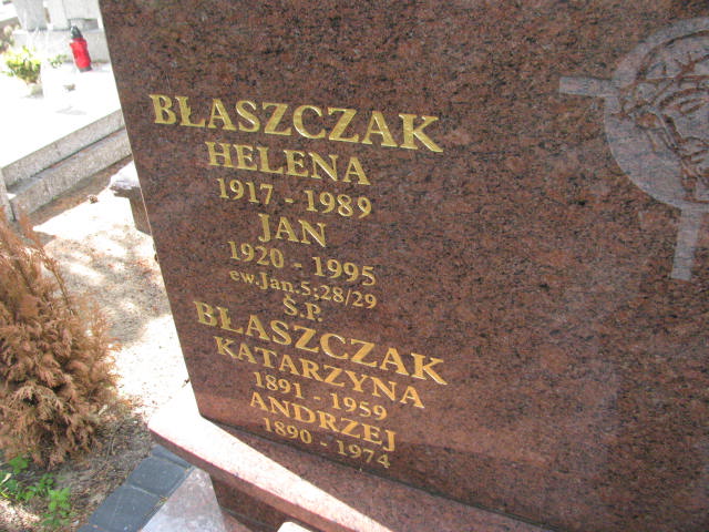 Katarzyna Błaszczak 1890 Bydgoszcz - Grobonet - Wyszukiwarka osób pochowanych