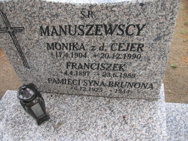 Franciszek Manuszewski 1897 Bydgoszcz - Grobonet - Wyszukiwarka osób pochowanych