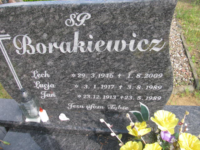 Jan Borakiewicz 1913 Bydgoszcz - Grobonet - Wyszukiwarka osób pochowanych