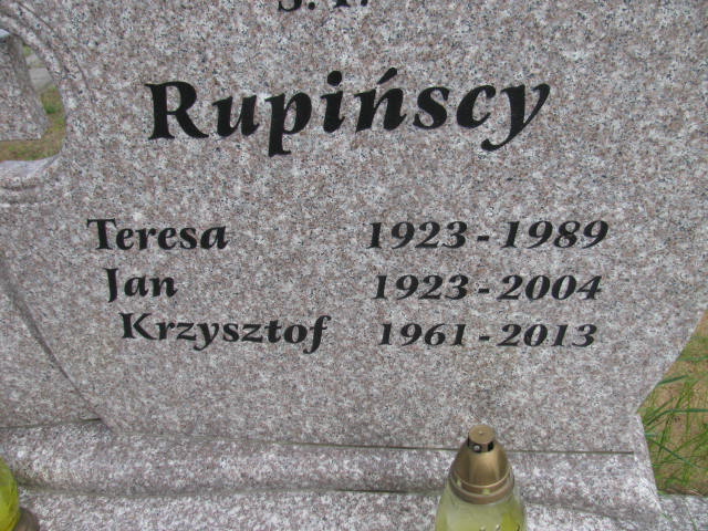 Krzysztof Rupiński 1961 Bydgoszcz - Grobonet - Wyszukiwarka osób pochowanych