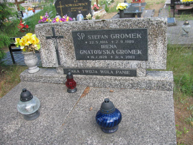 Grób Irena Gnatowska Gromek