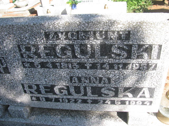 Zygmunt Regulski 1913 Bydgoszcz - Grobonet - Wyszukiwarka osób pochowanych