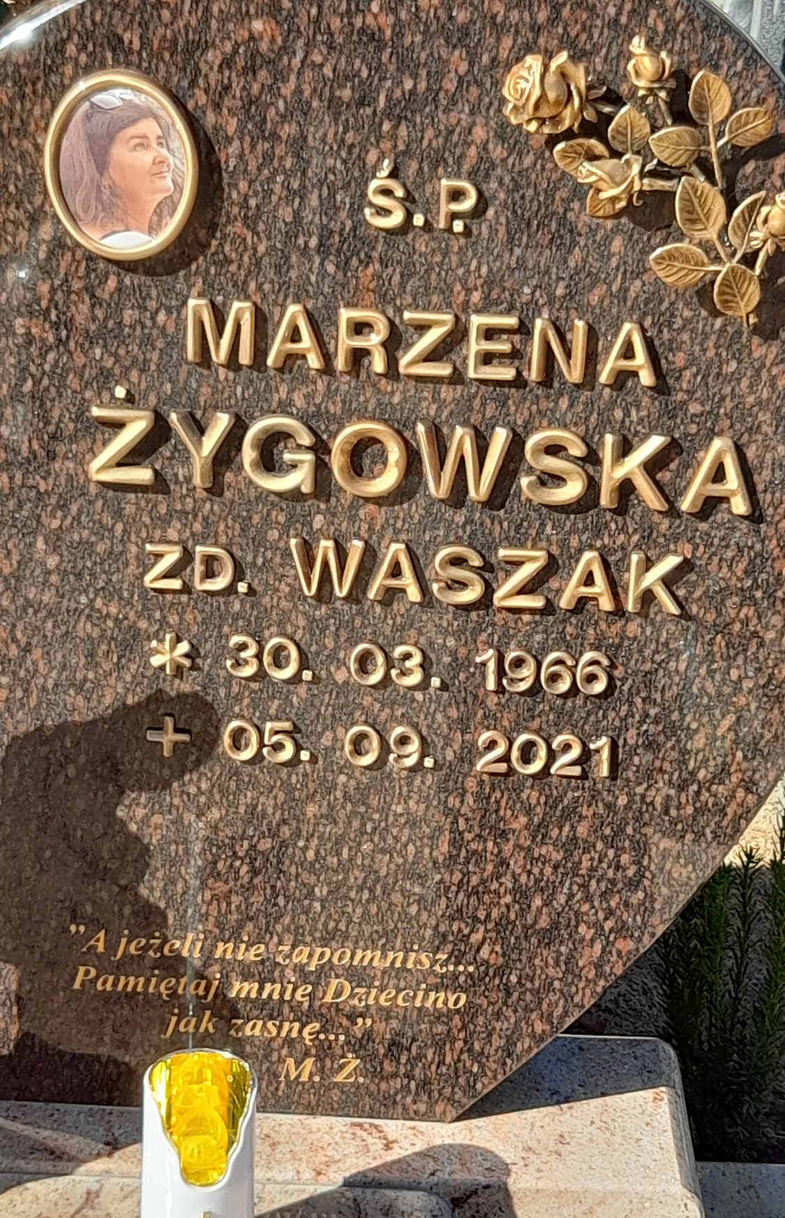 Marzena Żygowska 1966 Bydgoszcz - Grobonet - Wyszukiwarka osób pochowanych