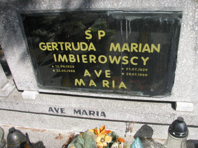 Marian Imbierowski 1929 Bydgoszcz - Grobonet - Wyszukiwarka osób pochowanych
