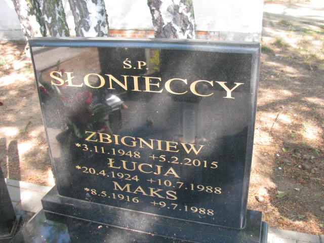 Maks Słoniecki 1916 Bydgoszcz - Grobonet - Wyszukiwarka osób pochowanych