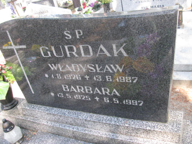 Władysław Gurdak 1926 Bydgoszcz - Grobonet - Wyszukiwarka osób pochowanych