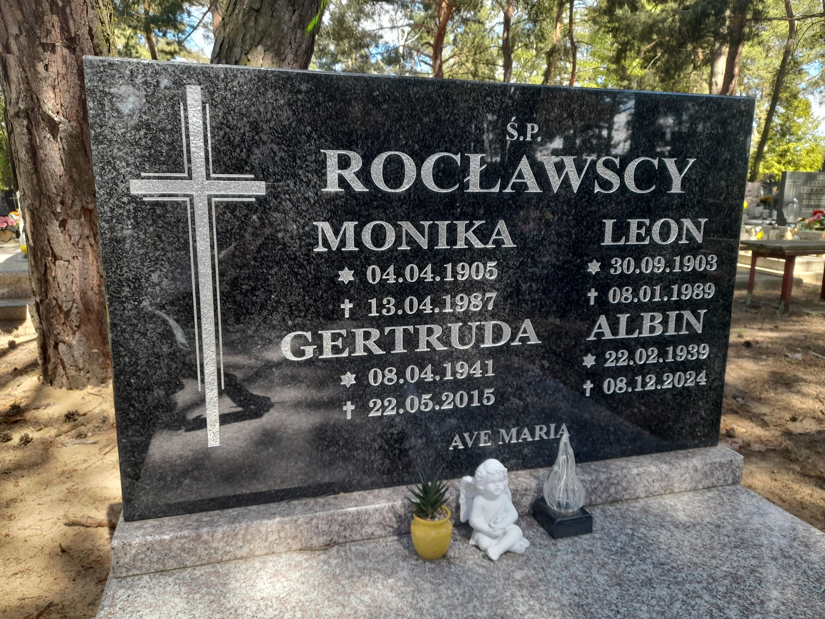 Monika Rocławska 1905 Bydgoszcz - Grobonet - Wyszukiwarka osób pochowanych