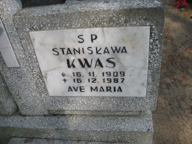 Stanisława Kwas 1909 Bydgoszcz - Grobonet - Wyszukiwarka osób pochowanych
