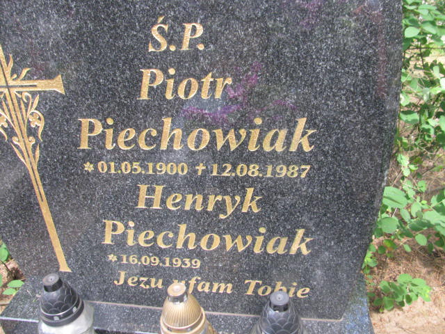 Piotr Piechowiak 1900 Bydgoszcz - Grobonet - Wyszukiwarka osób pochowanych