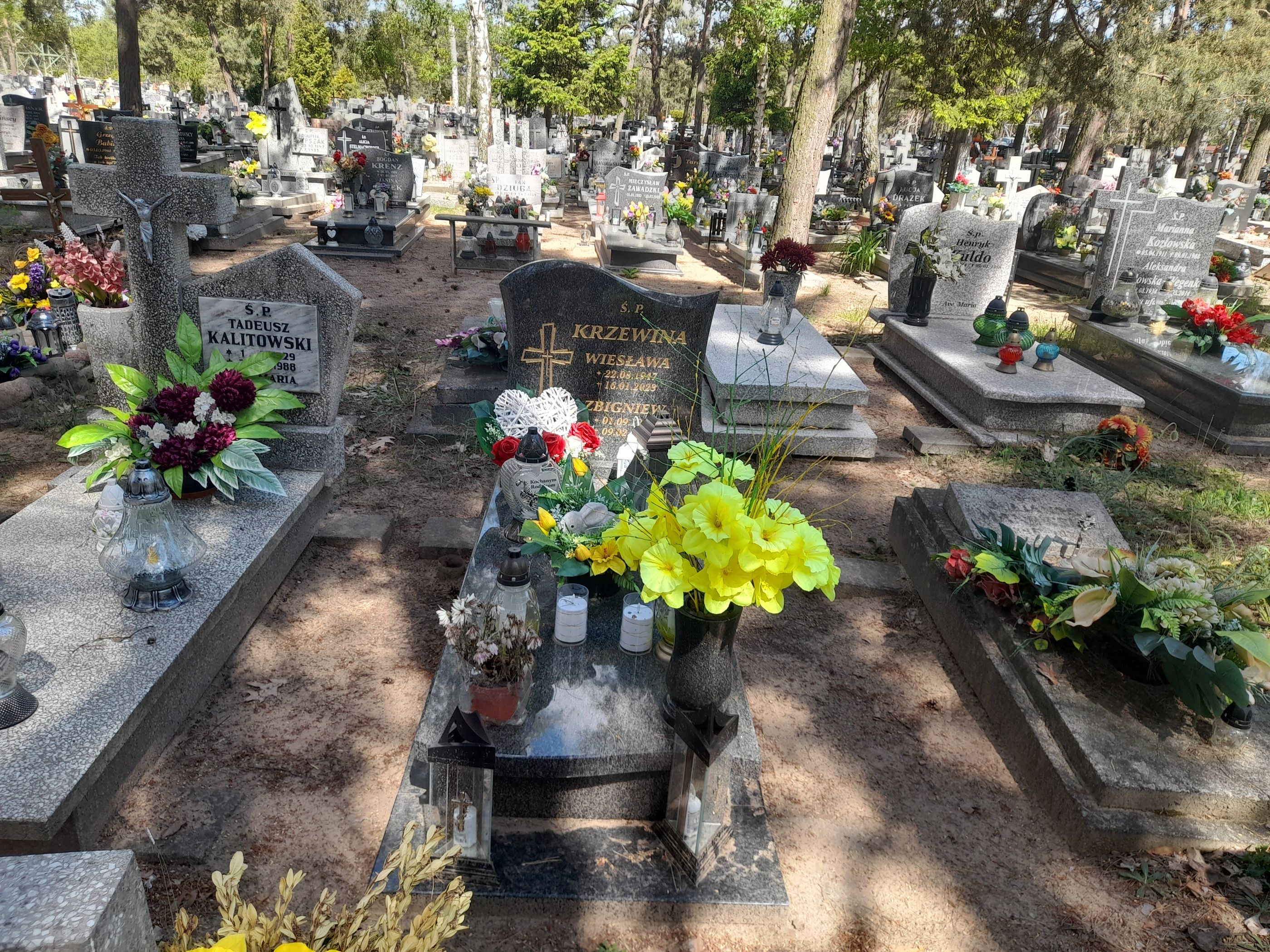 Grób Wiesława Krzewina