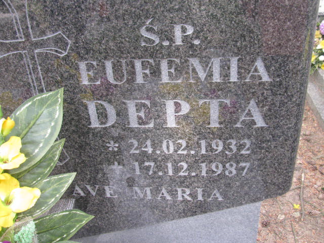 Eufemia Depta 1932 Bydgoszcz - Grobonet - Wyszukiwarka osób pochowanych