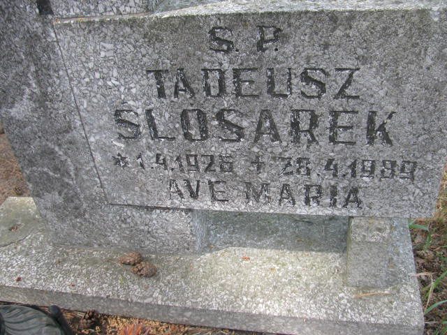Tadeusz Ślosarek 1926 Bydgoszcz - Grobonet - Wyszukiwarka osób pochowanych