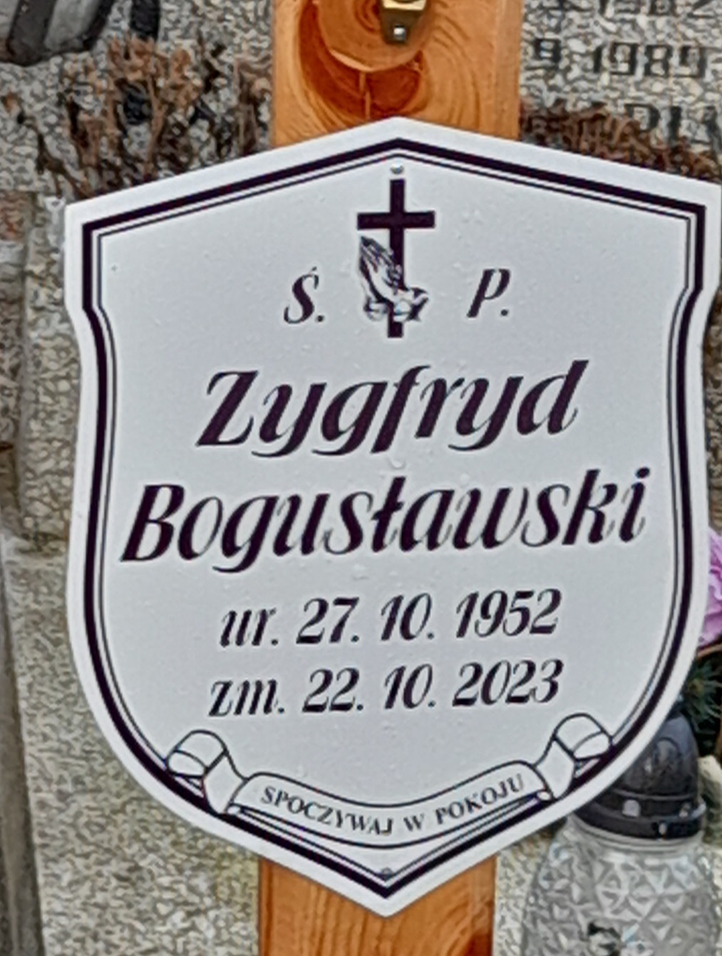 Grób Zygfryd Bogusławski 