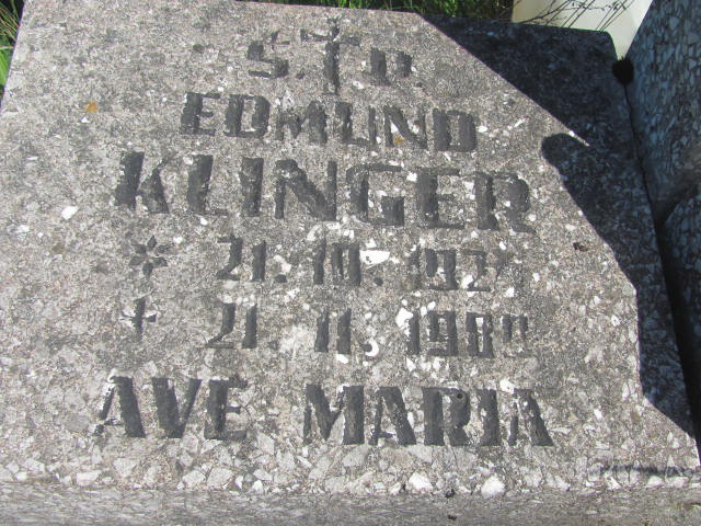 Edmund Klinger 1924 Bydgoszcz - Grobonet - Wyszukiwarka osób pochowanych