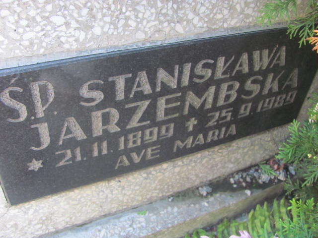 Stanisława Jarzembska 1899 Bydgoszcz - Grobonet - Wyszukiwarka osób pochowanych