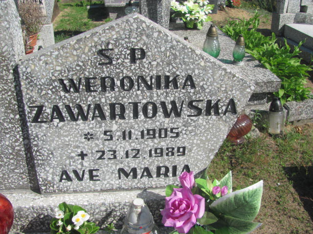 Weronika Zawartowska 1905 Bydgoszcz - Grobonet - Wyszukiwarka osób pochowanych