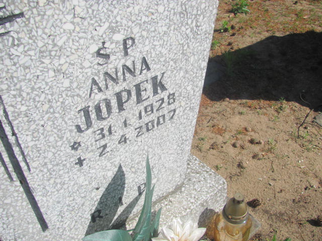 Anna Jopek 1928 Bydgoszcz - Grobonet - Wyszukiwarka osób pochowanych