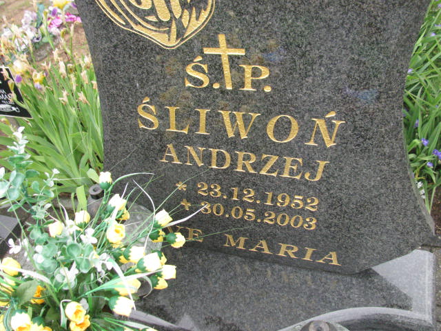 Andrzej Śliwoń 1952 Bydgoszcz - Grobonet - Wyszukiwarka osób pochowanych