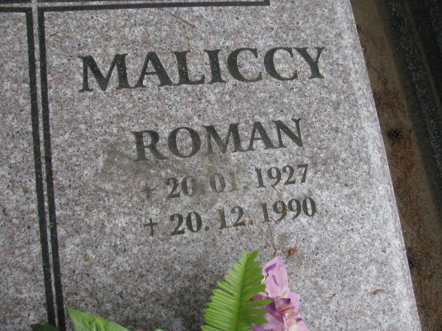 Roman Malicki 1927 Bydgoszcz - Grobonet - Wyszukiwarka osób pochowanych