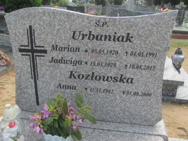 Marian Urbaniak 1920 Bydgoszcz - Grobonet - Wyszukiwarka osób pochowanych