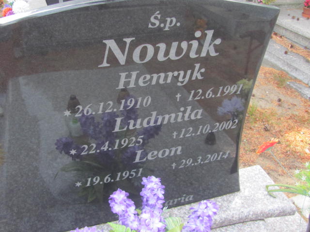 Grób Ludmiła Nowik