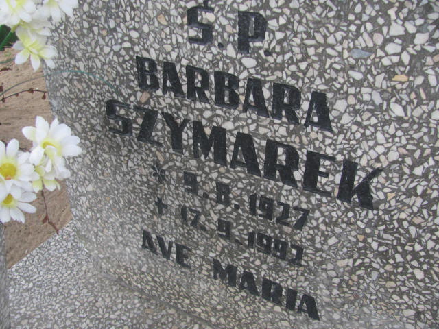 Barbara Szymarek 1927 Bydgoszcz - Grobonet - Wyszukiwarka osób pochowanych