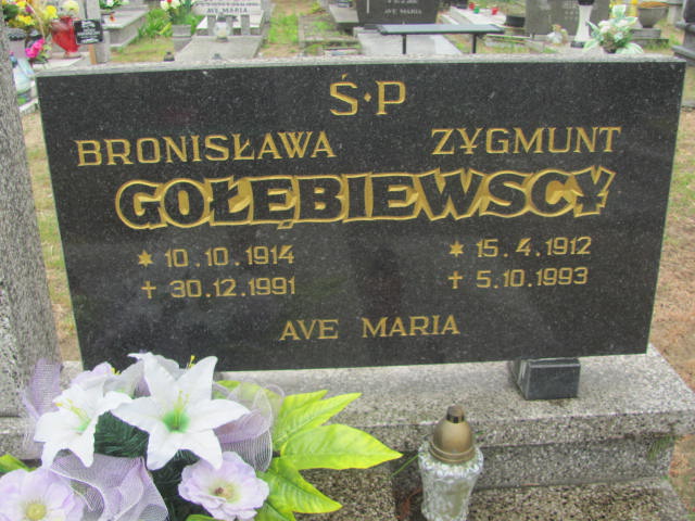 Zygmunt Gołębiewski 1912 Bydgoszcz - Grobonet - Wyszukiwarka osób pochowanych