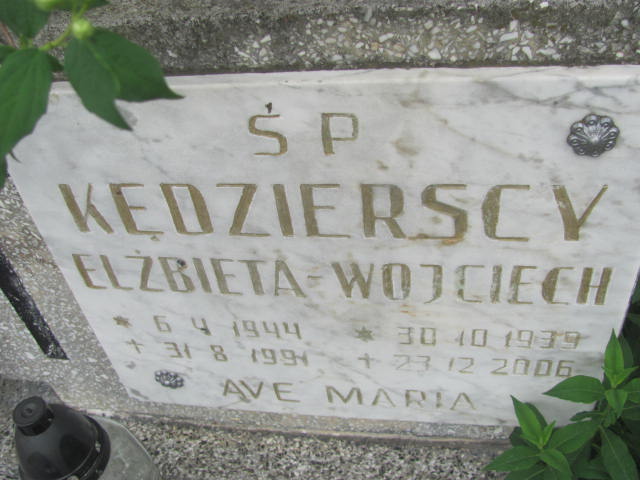 Wojciech Kędzierski 1939 Bydgoszcz - Grobonet - Wyszukiwarka osób pochowanych