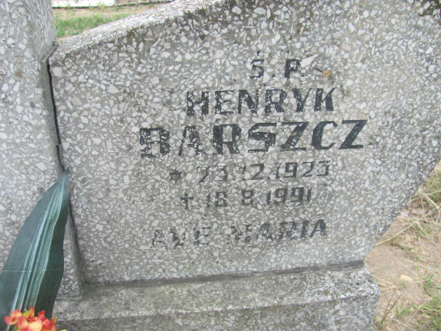 Henryk Barszcz 1923 Bydgoszcz - Grobonet - Wyszukiwarka osób pochowanych