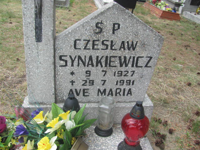 Czesław Synakiewicz 1927 Bydgoszcz - Grobonet - Wyszukiwarka osób pochowanych