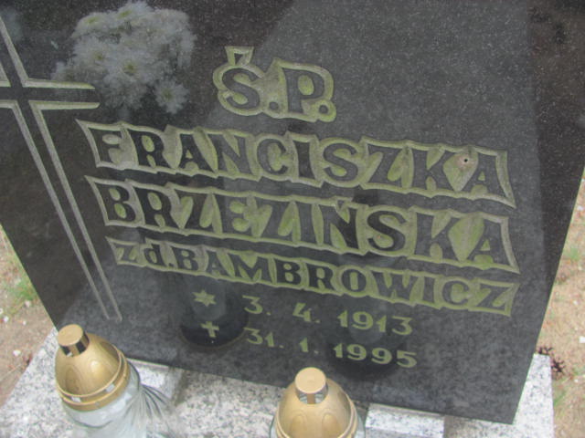 Franciszka Brzezińska 1913 Bydgoszcz - Grobonet - Wyszukiwarka osób pochowanych