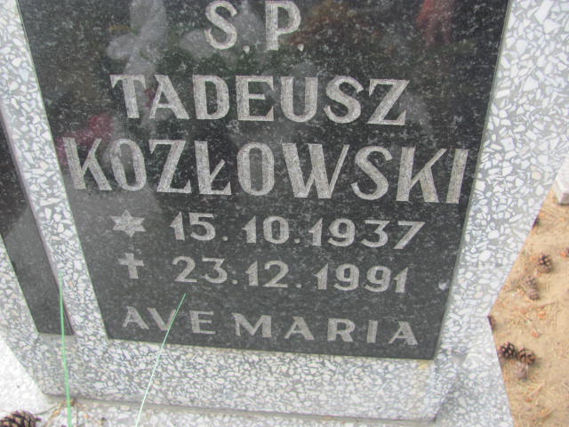 Tadeusz Kozłowski 1937 Bydgoszcz - Grobonet - Wyszukiwarka osób pochowanych