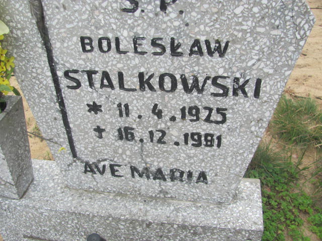 Bolesław Stalkowski 1925 Bydgoszcz - Grobonet - Wyszukiwarka osób pochowanych