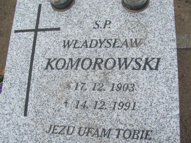 Władysław Komorowski 1903 Bydgoszcz - Grobonet - Wyszukiwarka osób pochowanych