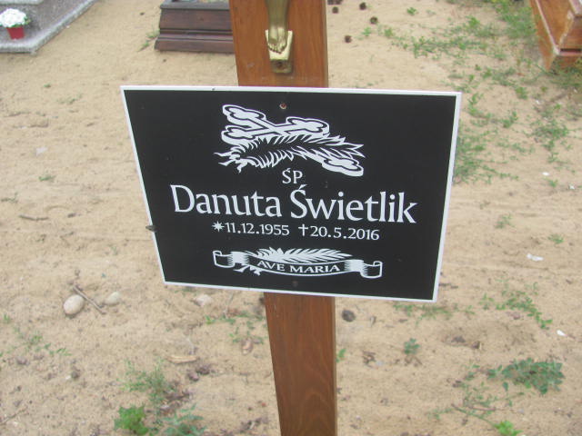 Danuta Świetlik 1955 Bydgoszcz - Grobonet - Wyszukiwarka osób pochowanych