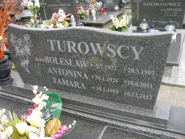 Tamara Turowska 1955 Bydgoszcz - Grobonet - Wyszukiwarka osób pochowanych