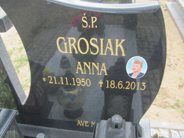 Anna Grosiak 1950 Bydgoszcz - Grobonet - Wyszukiwarka osób pochowanych