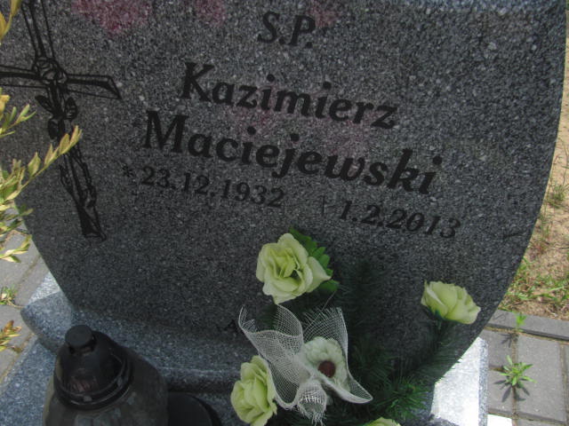 Kazimierz Maciejewski 1932 Bydgoszcz - Grobonet - Wyszukiwarka osób pochowanych