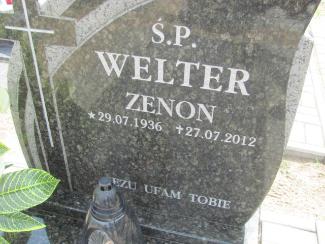 Zenon Welter 1936 Bydgoszcz - Grobonet - Wyszukiwarka osób pochowanych